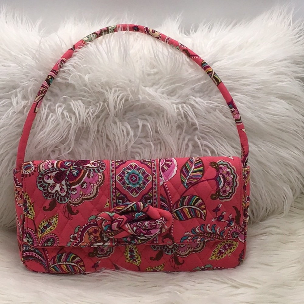Vera Bradley Pink Clutch/Shoulder Bag
